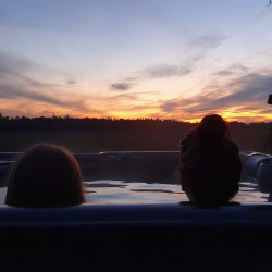 Jacuzzi zonsondergang