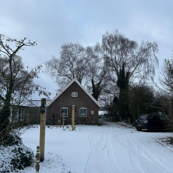 Vooraanzicht sneeuw